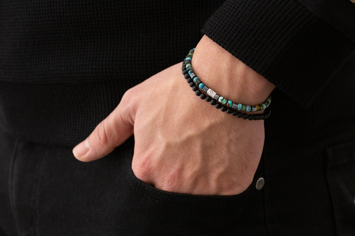 SovereignGents, Asian Turquoise Bracelet (4mm), Asian Turquoise