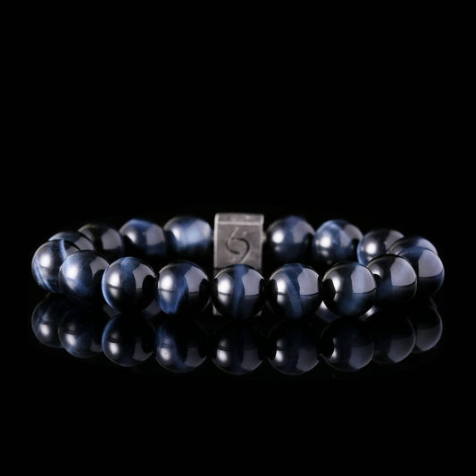 SovereignGents, Blue Tiger Eye Bracelet I (10mm), Tiger eye stone