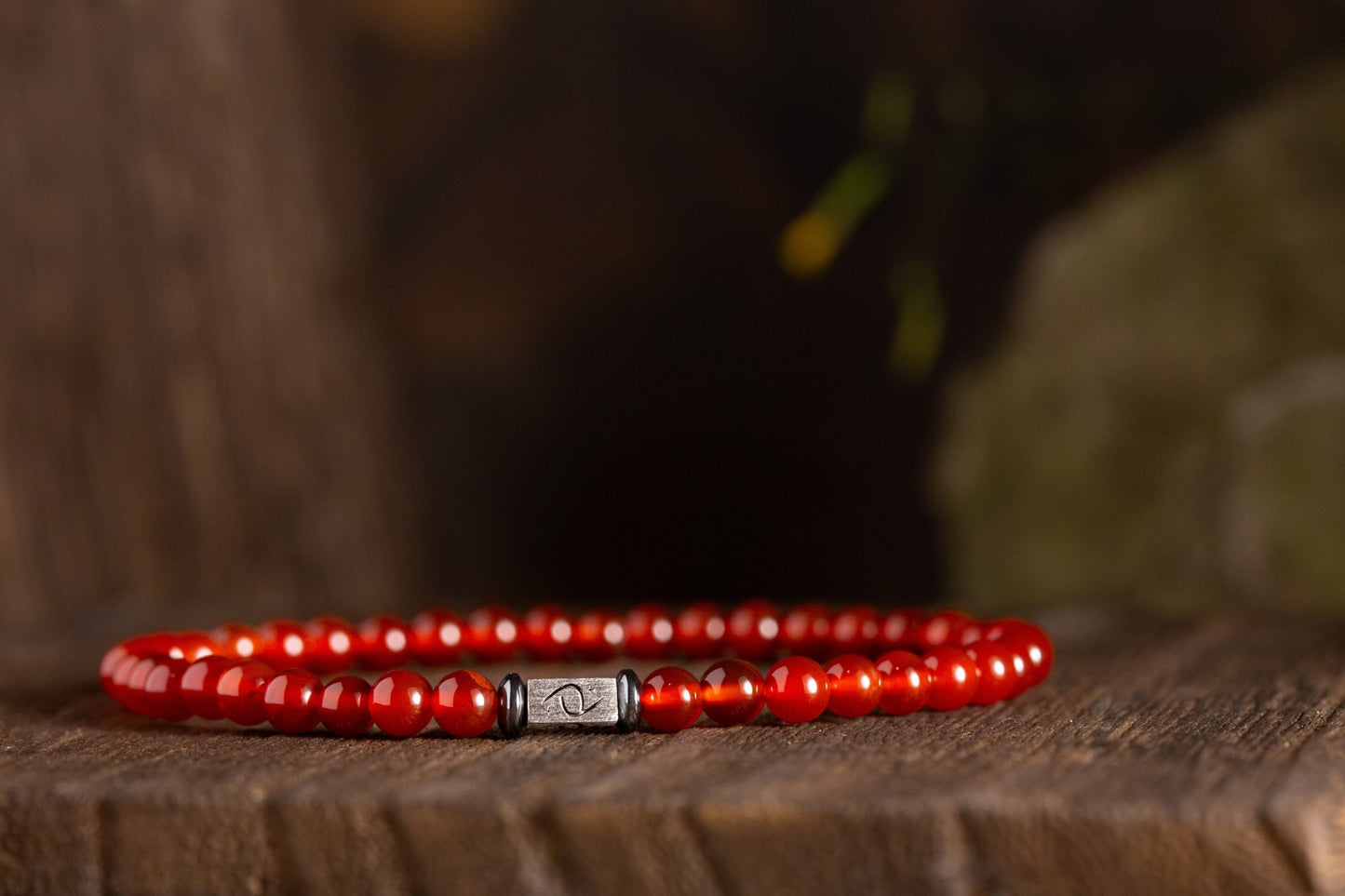 SovereignGents, Crimson Agate Bracelet (4mm), Crimson Agate