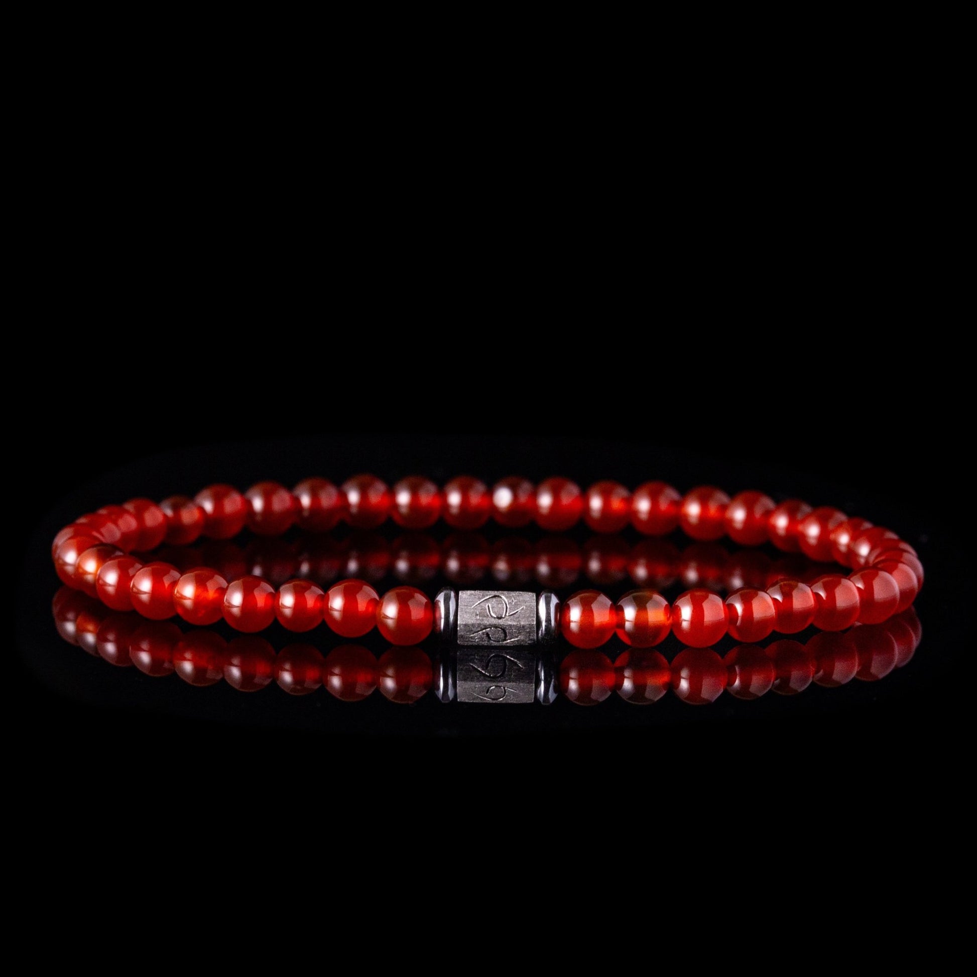 SovereignGents, Crimson Agate Bracelet (4mm), Crimson Agate