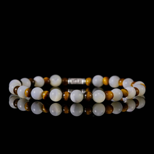 SovereignGents, Imperial Nautilus - Yellow Tiger Eye Bracelet (6mm), Imperial Nautilus