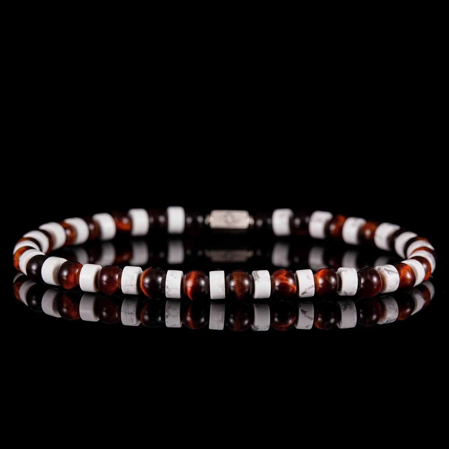 SovereignGents, Micrurus - Red Tiger Eye Bracelet (6mm), Micrurus