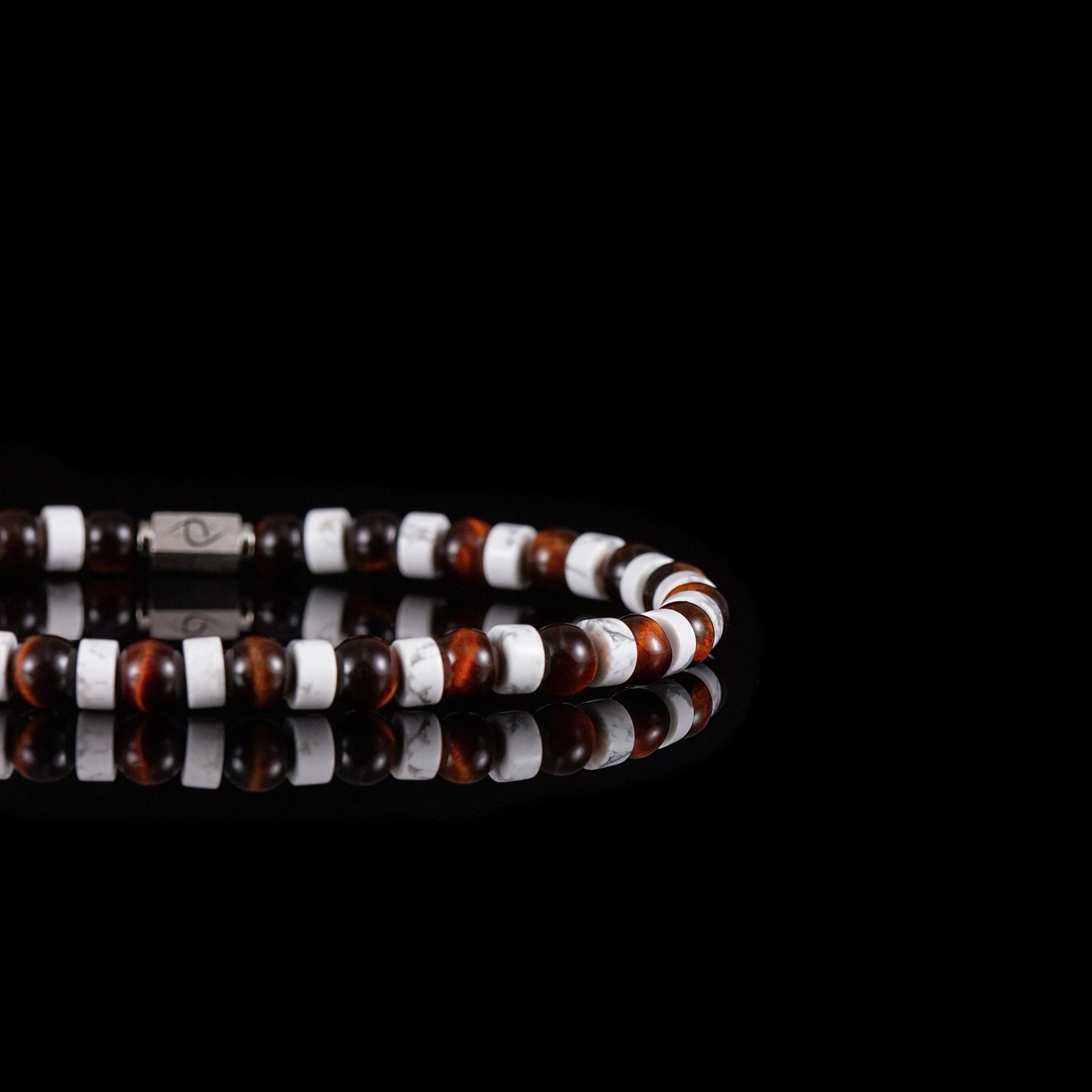 SovereignGents, Micrurus - Red Tiger Eye Bracelet (6mm), Micrurus