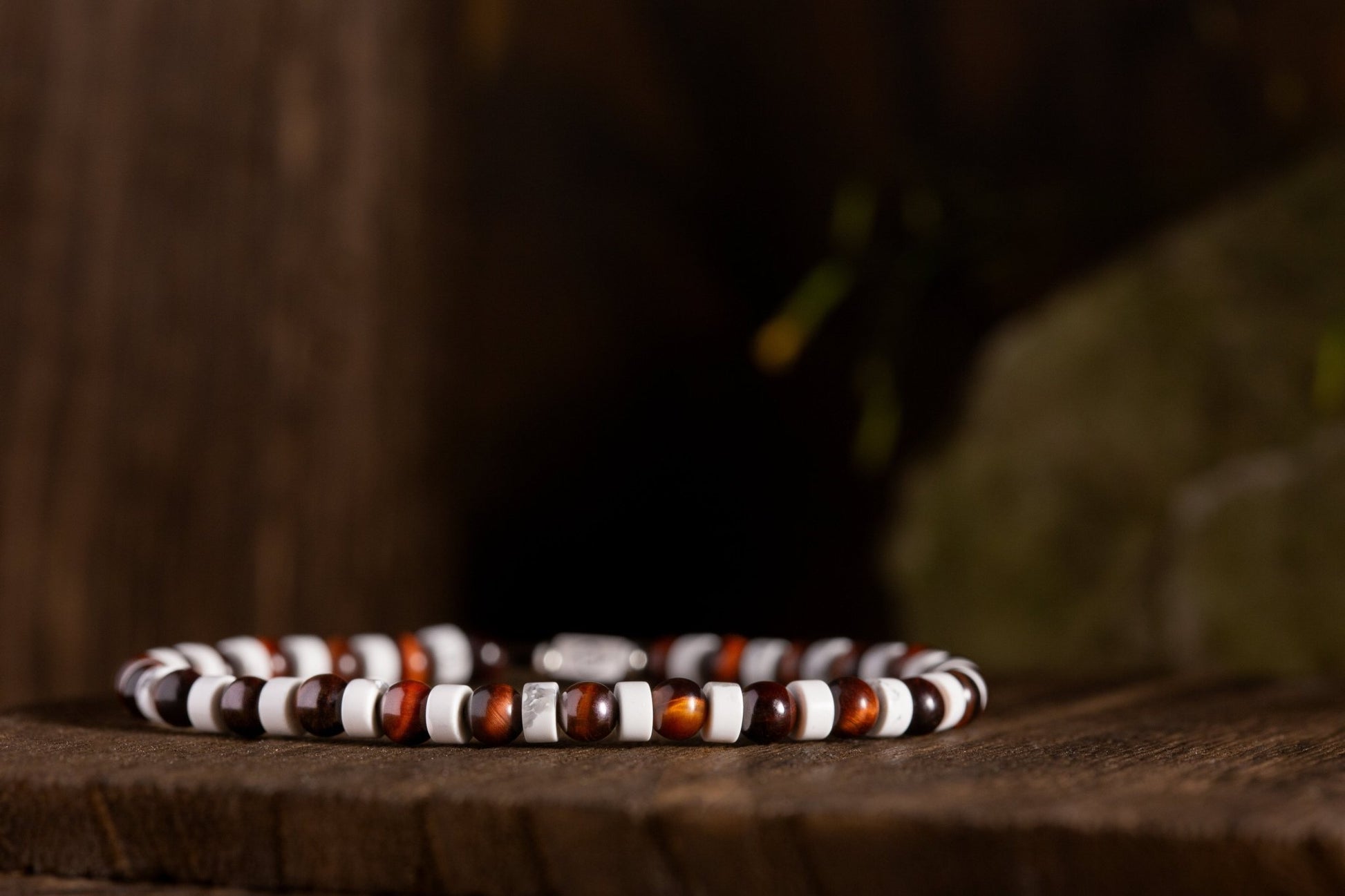 SovereignGents, Micrurus - Red Tiger Eye Bracelet (6mm), Micrurus