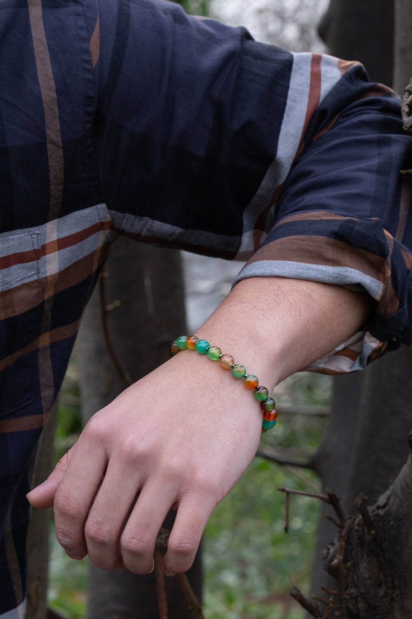 SovereignGents, Peacock Jasper Bracelet, Peacock Jasper