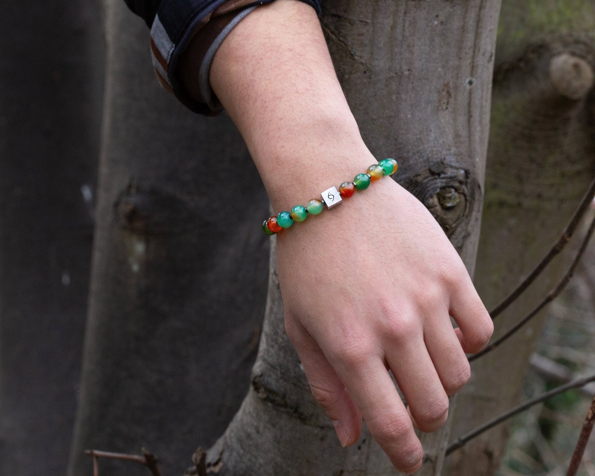 SovereignGents, Peacock Jasper Bracelet, Peacock Jasper