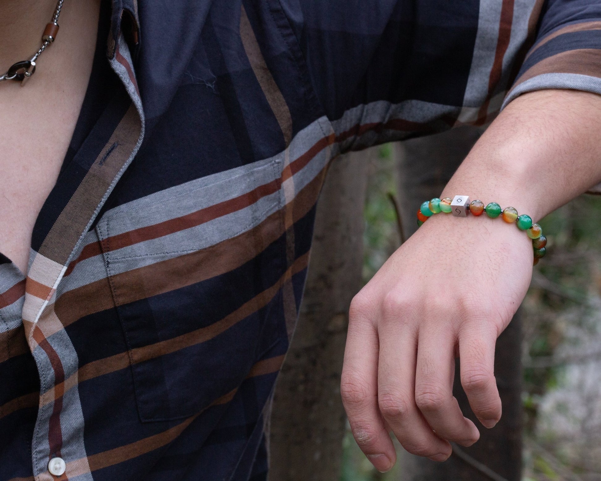 SovereignGents, Peacock Jasper Bracelet, Peacock Jasper