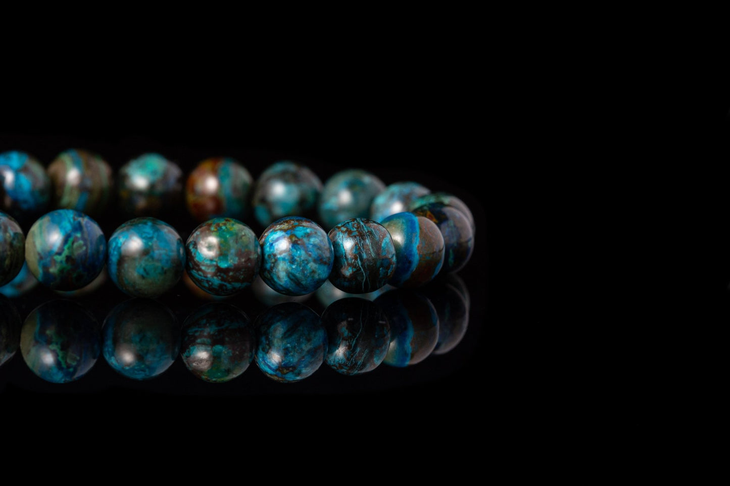 SovereignGents, Peruvian Phoenix Turquoise Bracelet I (8mm), Peruvian Phoenix Turquoise