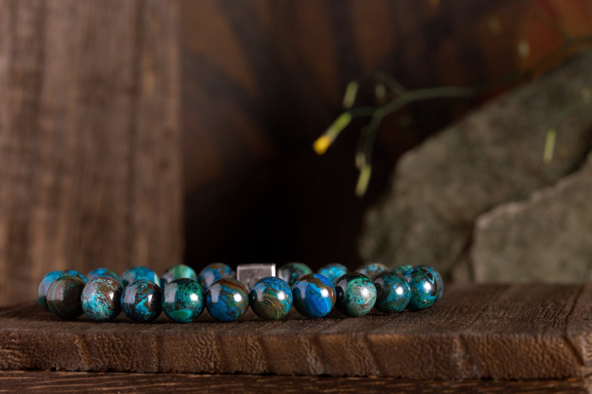 SovereignGents, Peruvian Phoenix Turquoise Bracelet I (8mm), Peruvian Phoenix Turquoise