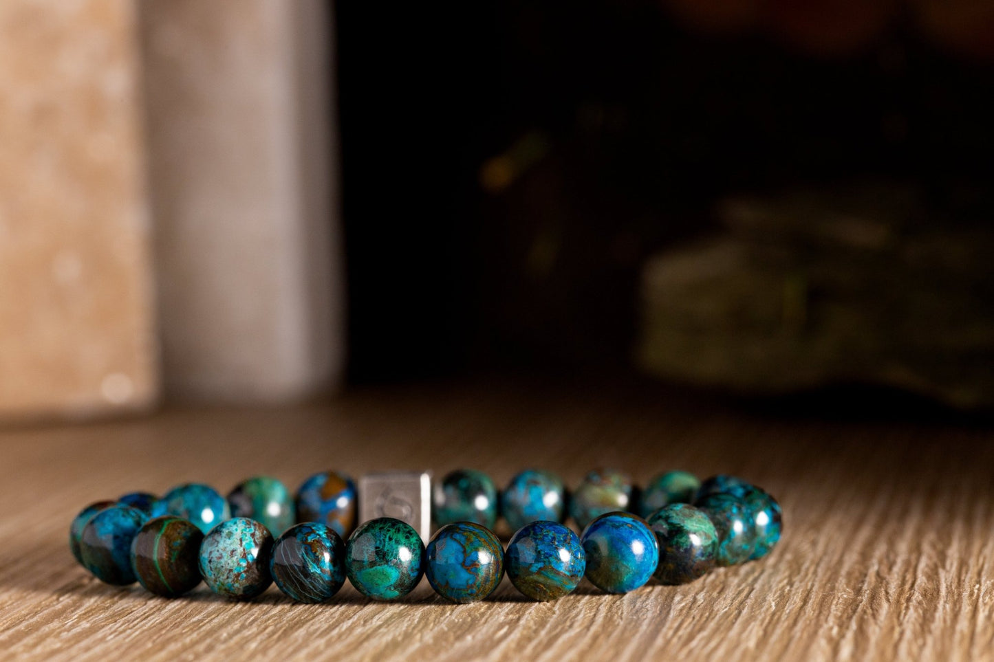 SovereignGents, Peruvian Phoenix Turquoise Bracelet I (8mm), Peruvian Phoenix Turquoise