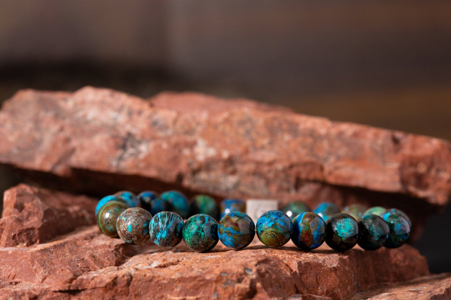 SovereignGents, Peruvian Phoenix Turquoise Bracelet I (8mm), Peruvian Phoenix Turquoise