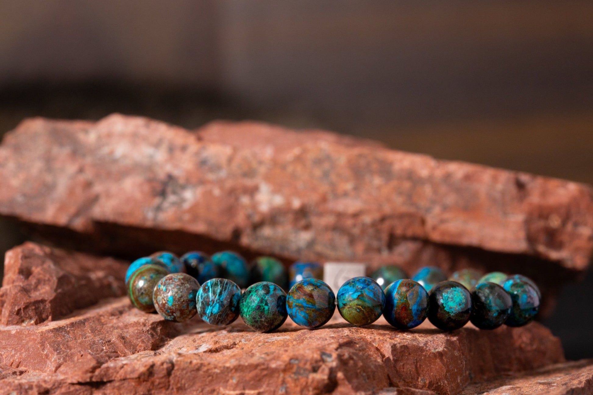 SovereignGents, Peruvian Phoenix Turquoise Bracelet I (8mm), Peruvian Phoenix Turquoise