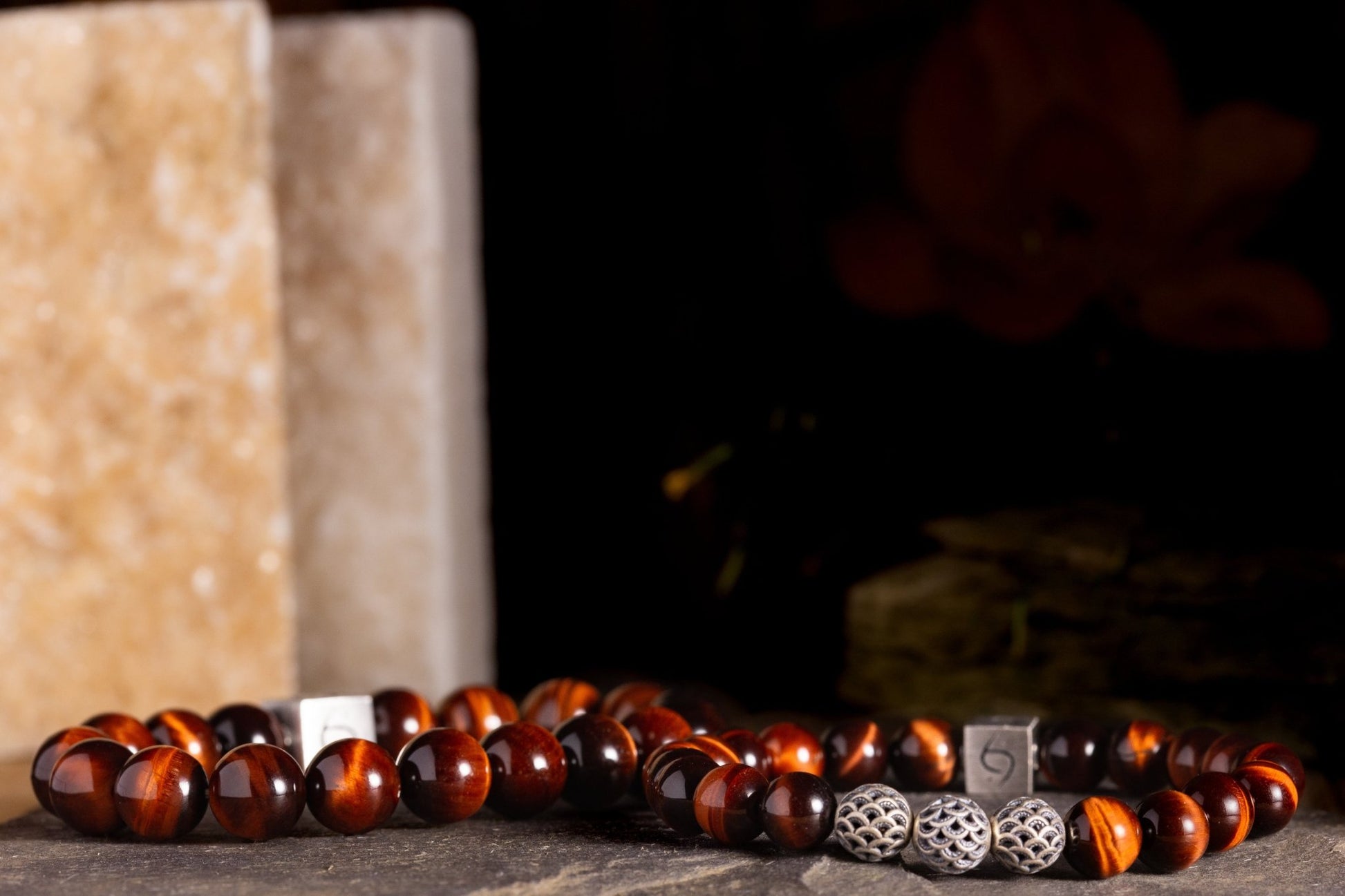 SovereignGents, Red Tiger Eye Bracelet II (8mm), Tiger eye stone