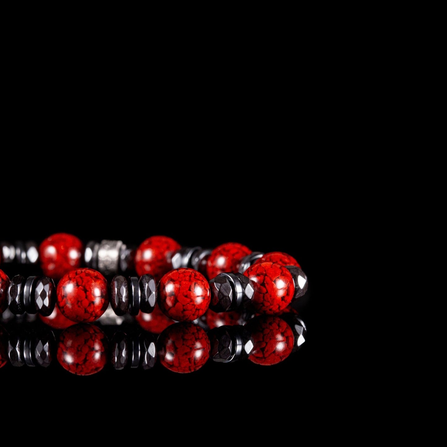 SovereignGents, The Blood Cinnabar Bracelet II, Blood Cinnabar Crystal