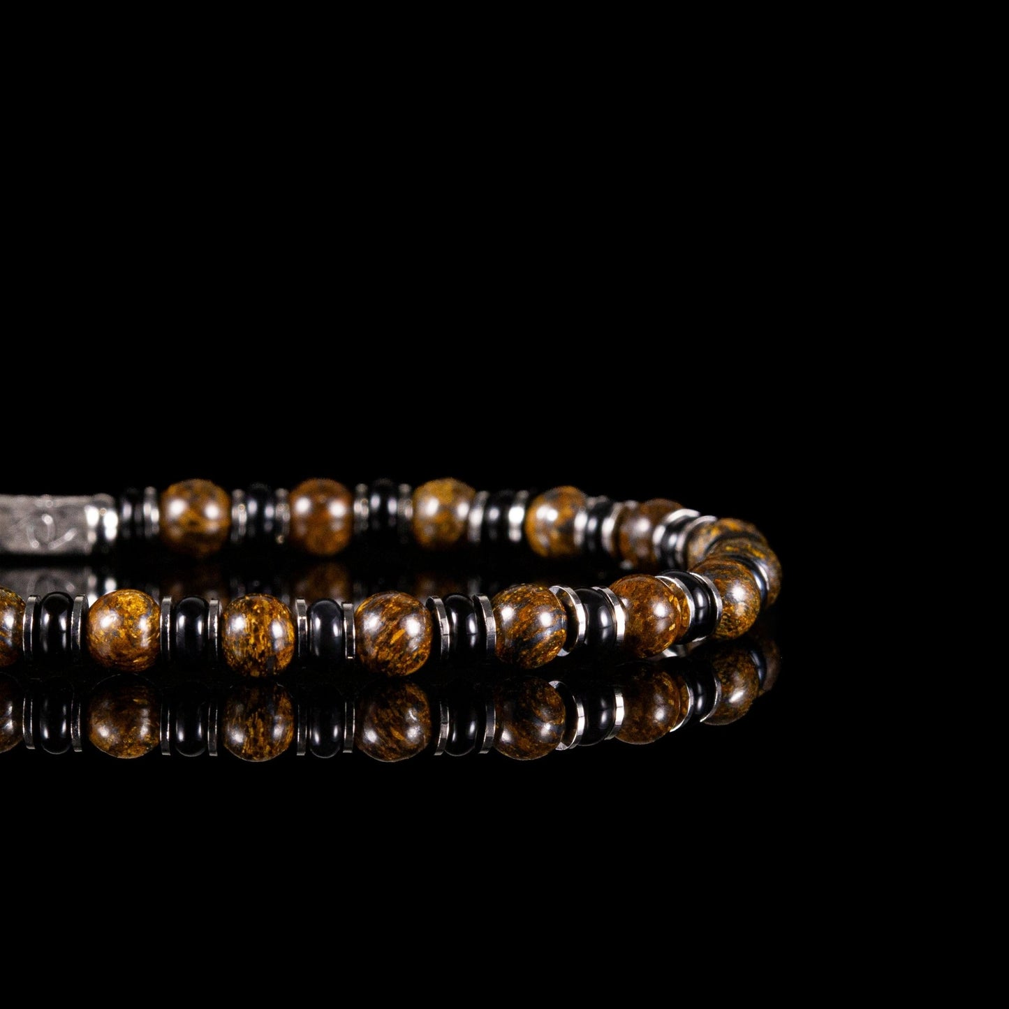 SovereignGents, The Bronzite - Black Onyx Bracelet, Bronzite