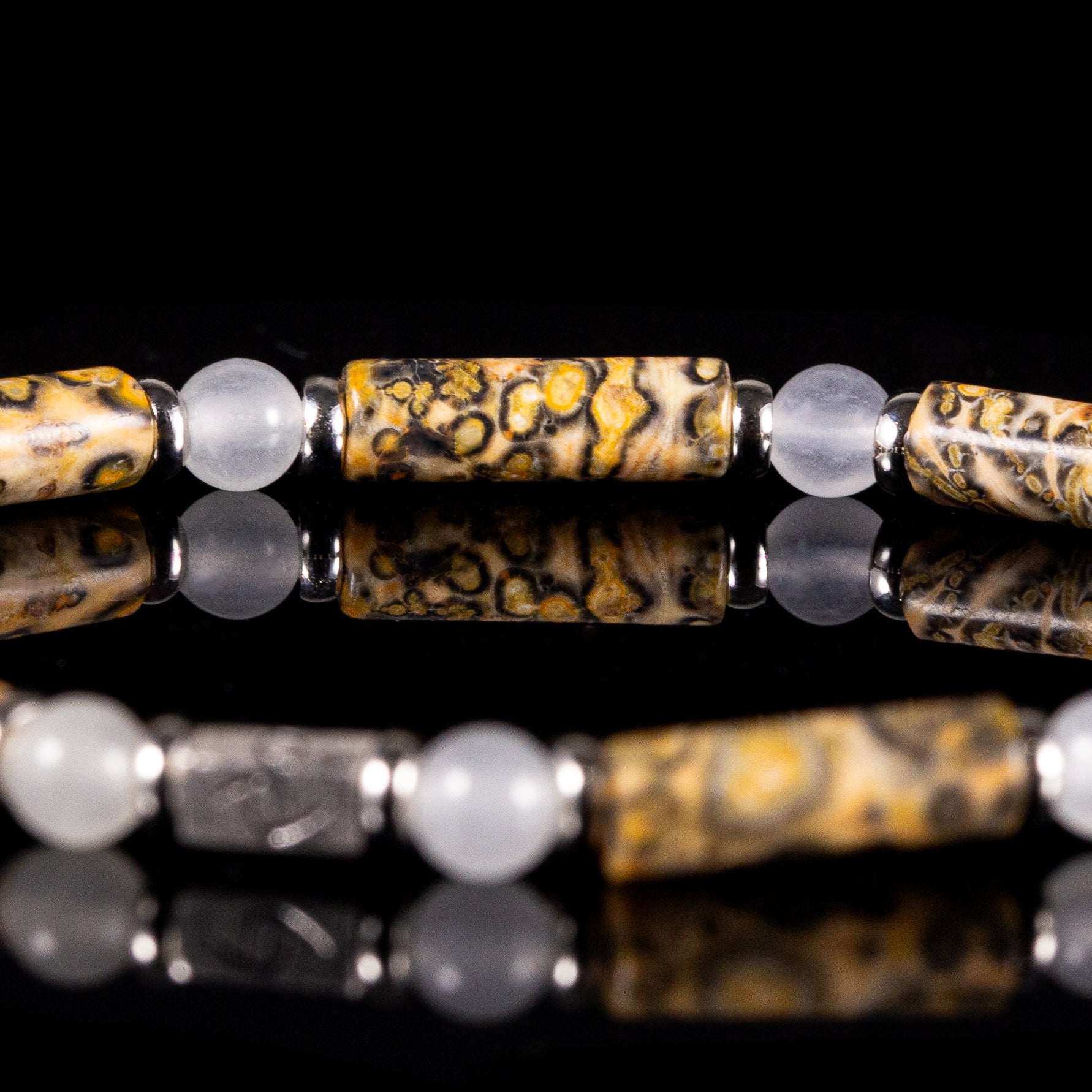 SovereignGents, The Yellow Leopard Jasper Bracelet, Yellow Leopard Jasper