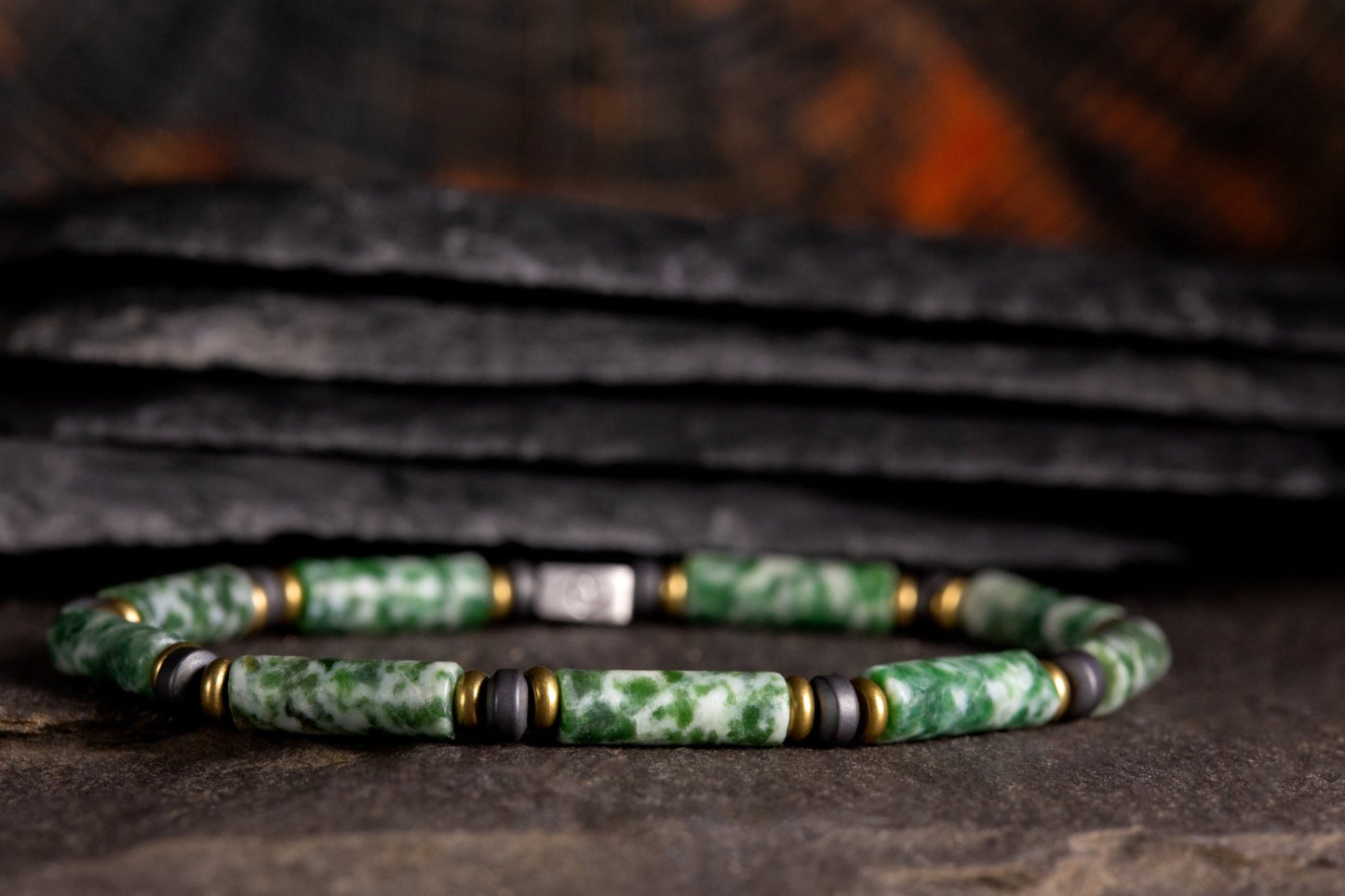 SovereignGents, Verdant Jasper Bracelet Ⅳ (4mm), Verdant Jasper