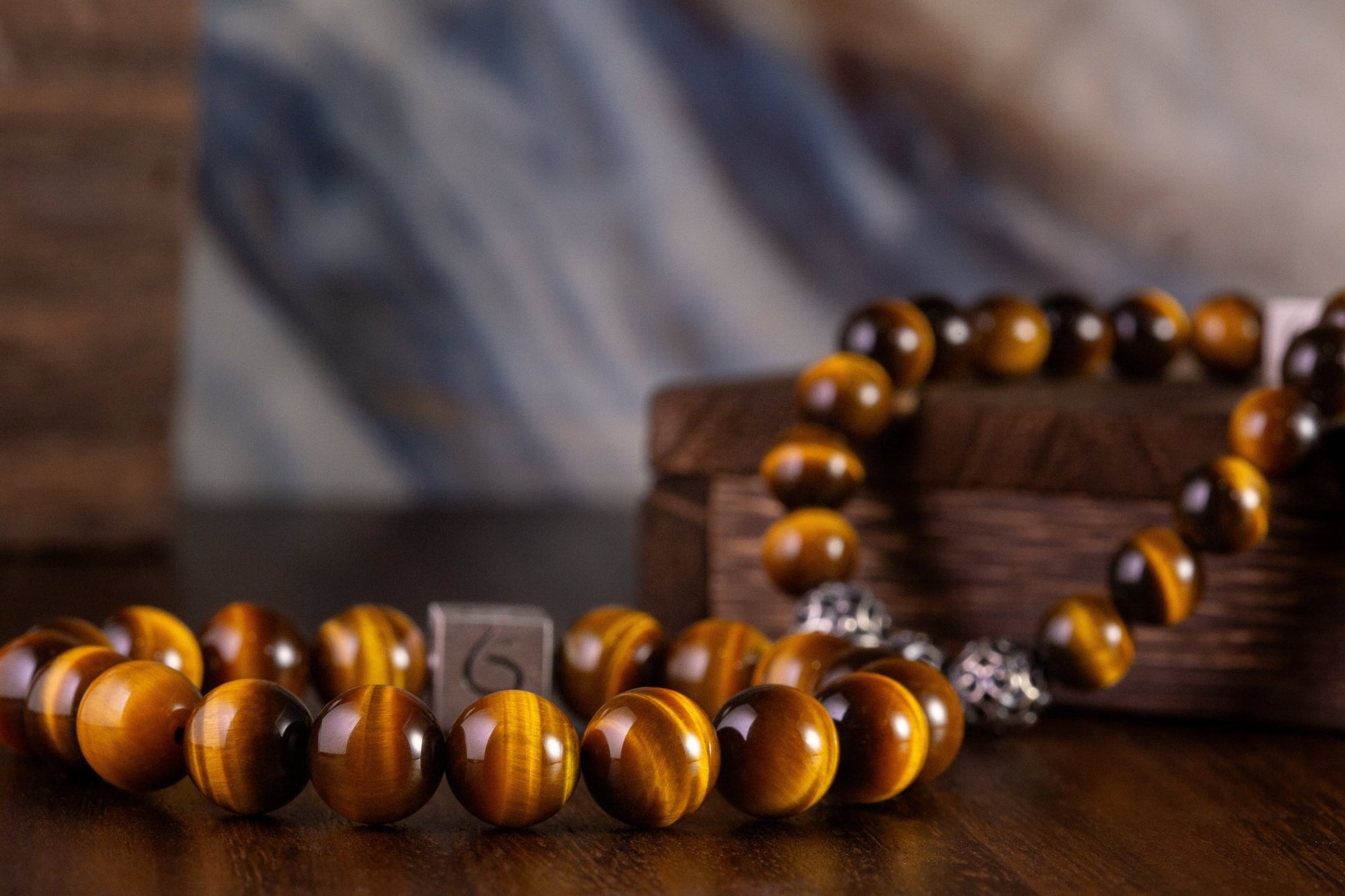 SovereignGents, Yellow Tiger Eye Bracelet Ⅳ (10mm), Tiger eye stone