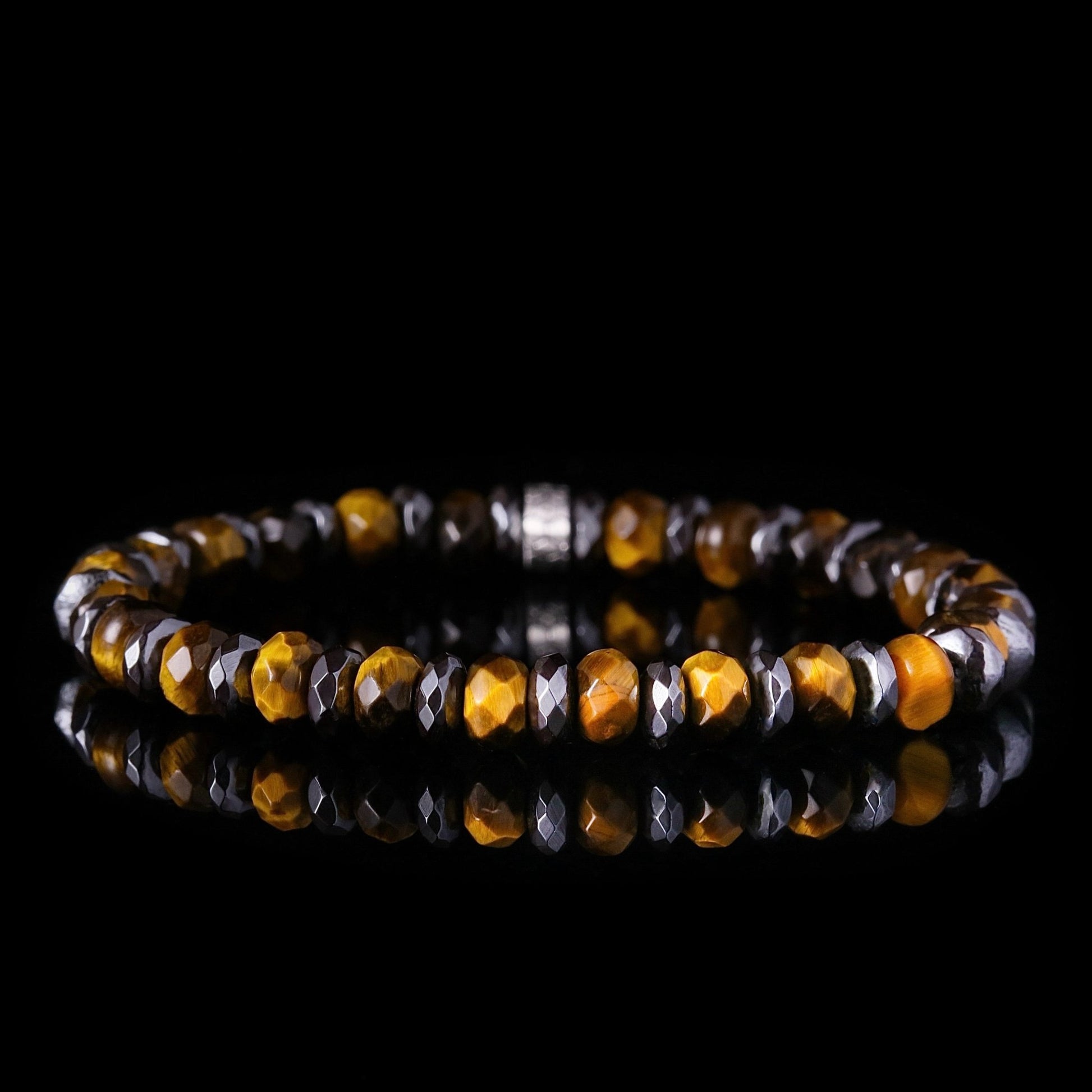 SovereignGents, Yellow Tiger Eye Bracelet Ⅲ (6mm), Tiger eye stone