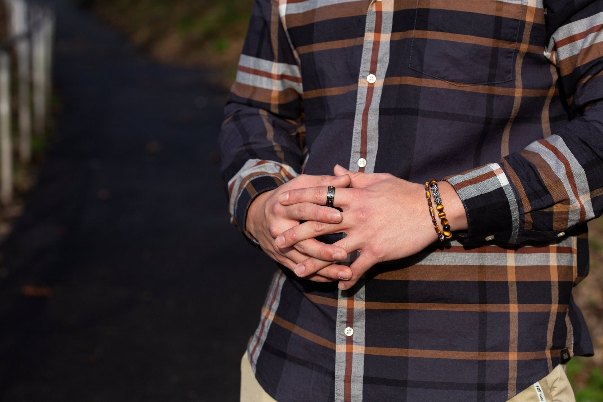 SovereignGents, Yellow Tiger Eye Bracelet Ⅴ (8mm), Tiger eye stone